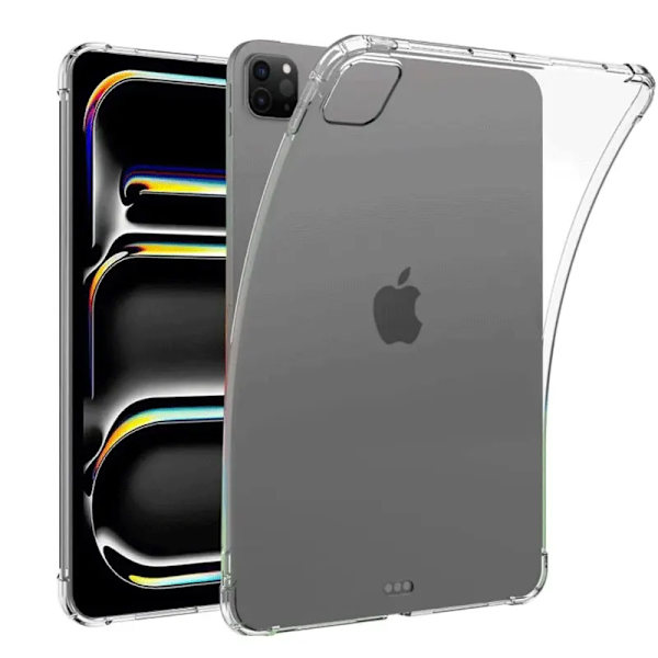 Clear Tablet Skyddsfodral För Apple iPad Pro 11 (M4) 2024 A2836 A2837 A3006 Transparent Mjuk TPU Silikon Slim Airbags Skal Transparent iPad Pro 11 2024