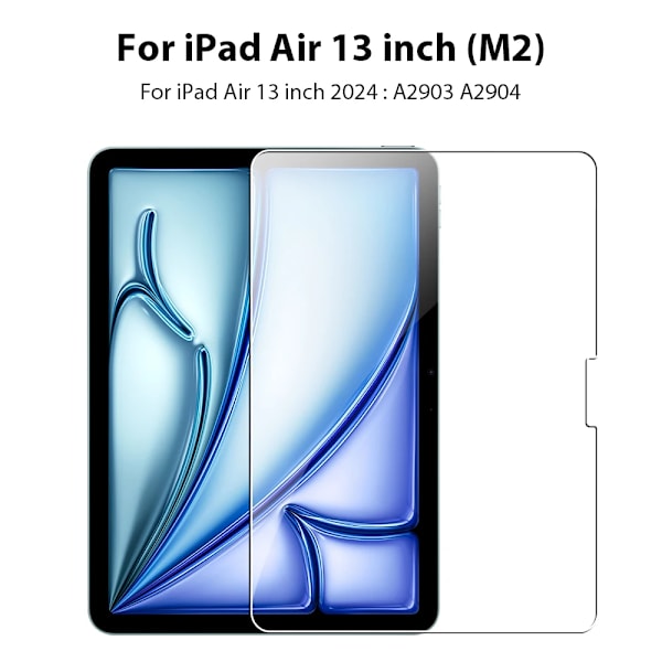 Härdat glas för iPad 10:e 9:e generationen Pro 11 12.9 13 2024 M2 M4 skärmskydd för iPad Air 5 4 7:e 8:e 10.2 Mini 6 film Air 13 M2 2024