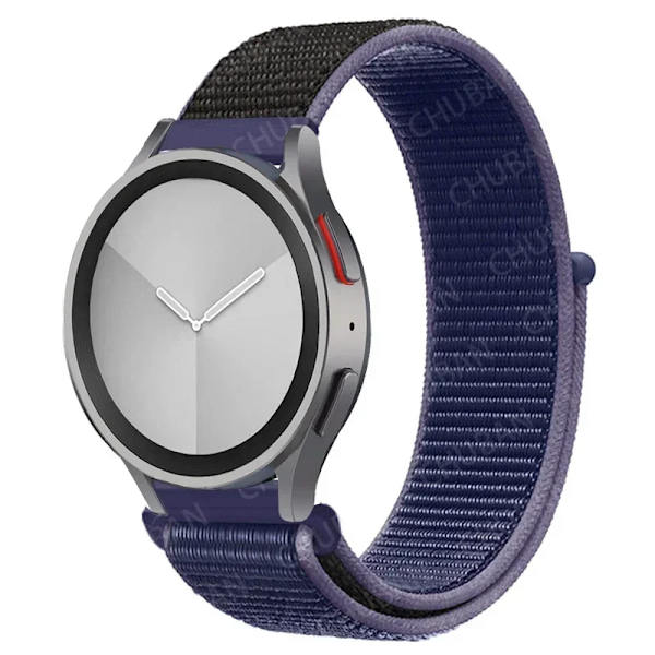 Nylon loop Band för Samsung Galaxy Watch 7-FE 6/5/pro/4/Classic/active 2 20mm/22mm sportarmband huawei gt 5-4-2-2e-3 pro rem 43 midnight blue 20mm watch band