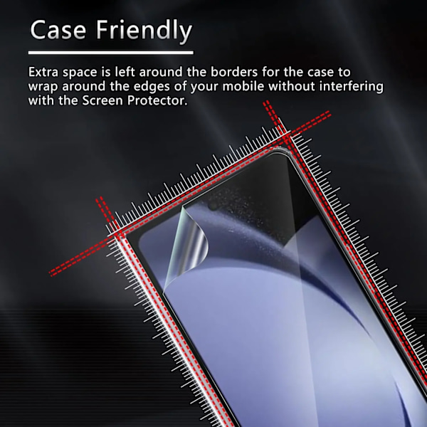 Hydrogel Film för Samsung Galaxy Z Fold 5 5G Skärmskydd Framsida Baksida Insida med Gångjärnsskydd Heltäckande för Z Fold5 8 IN 1 Films For Z Fold 5
