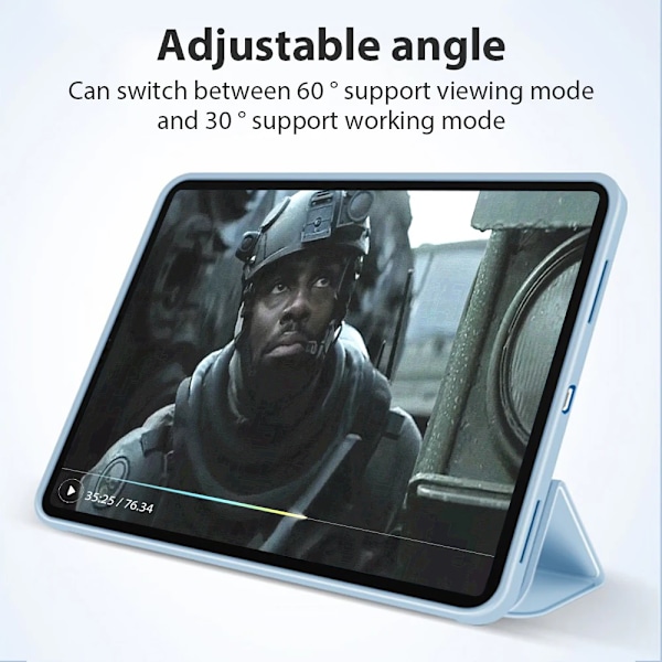 Fodral för Ipad Pro 13 M4 12.9 A16 10 9 9:e 10:e Generationen Funda För Ipad Air 11 5 4 3 2 1 Mini 6 7 M2 M3 2025 Skyddstillbehör Navy Blue 7th 8th 9th 10.2