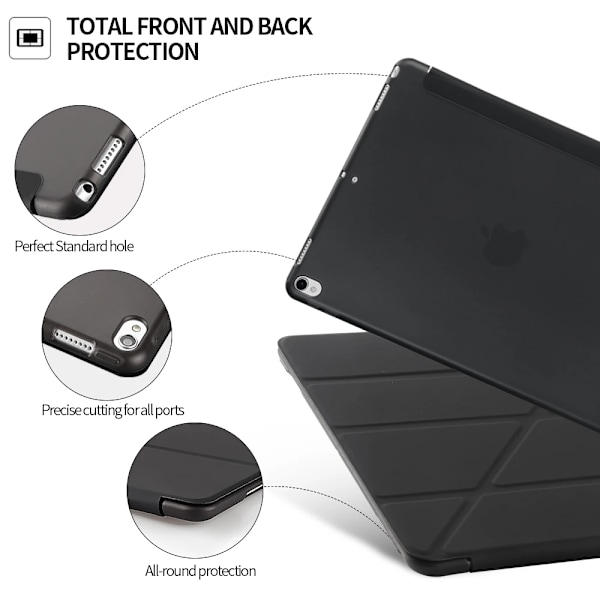 Fodral i silikon för iPad 2 3 4 Air 1 2 3 för iPad 10.2 9.7 6:e 7:e 8:e generationens fodral för iPad Pro 11 Air 2024 Mini 5 6 Capa Gray Mini 4 5 7.9 inch