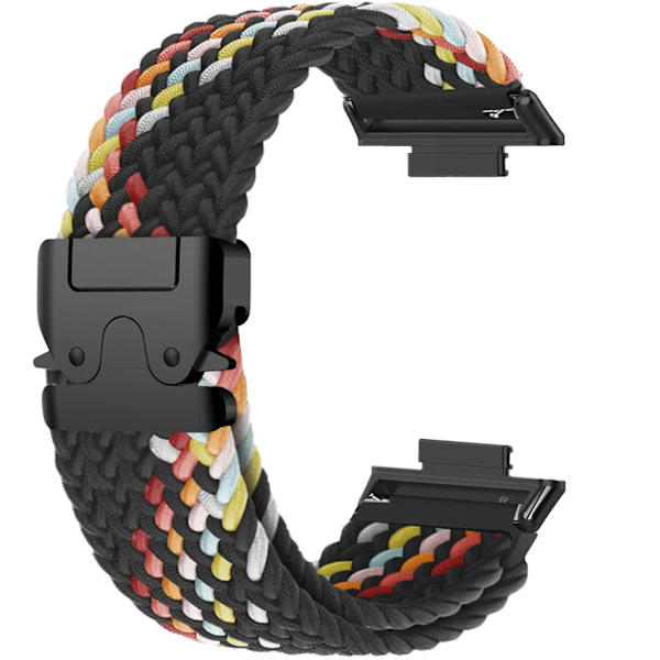 Elastiskt flätat soloband i nylon för Huawei Watch Fit 4 pro/4/3 Armband Herr Dam Armbandsur för Huawei Fit 2 Fit 1 Band BRainbowB For Huawei Fit 3