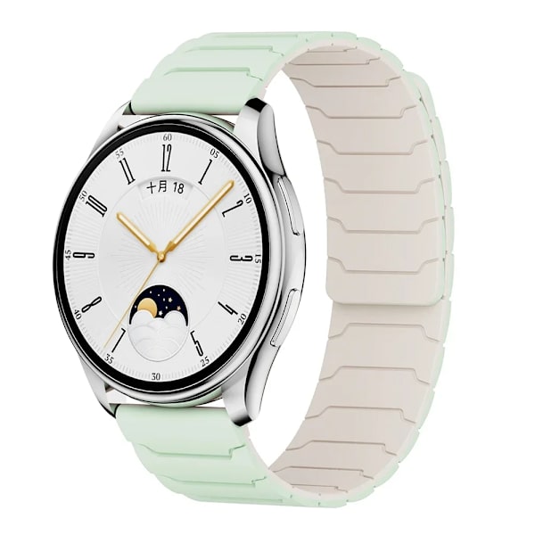 Magnetiskt armband för Samsung Galaxy Watch 7 6 5 4 3 silikonögla 22mm 20mm för Huawei Watch GT5/4/3Pro 46mm Ultimate Correa 07 Mint green   star 22mm watch strap