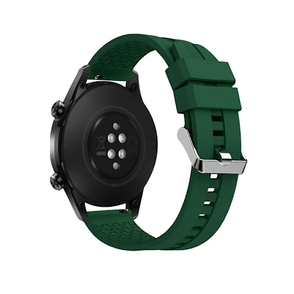 20mm/22mm klockarmband för Samsung Galaxy Watch 6-4-Classic/5 Pro Active 2 40/44mm silikonarmband för Huawei GT 4-2-3 pro band 5 Army Green Amazfit Bip-U-S-lite