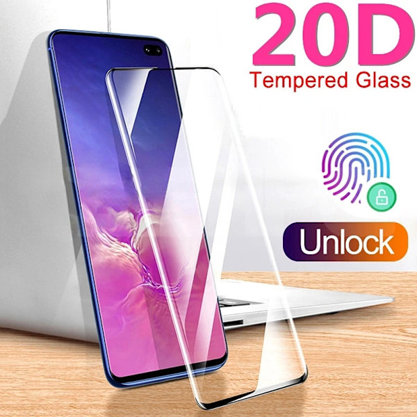 Härdat glas för Samsung Galaxy S10 5G S9 S8 Plus S7 S6 Edge Plus S10E 20D Böjd Fullständigt skärmskydd GALAXY S8 Plus