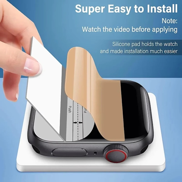 5 st Hydrogel Film för Apple Ultra 1 2 49mm 7 8 9 41mm 45mm Full Screen Protector iWatch Series 6 5 4 SE 3 2 44mm 42mm 40mm 38mm Series 123 42mm 3PCS