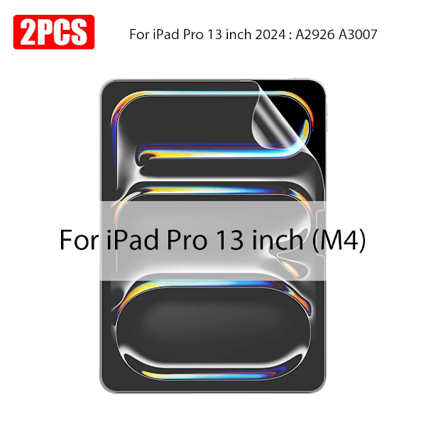 2 st Pappersliknande Skärmskydd för Ipad 10 10:e Pro 13 M4 12.9 2025, Ipad Air 11 5 4 M3 M2 A16 9:e Generationen Mini 6 7 Pro 13 M4 2024