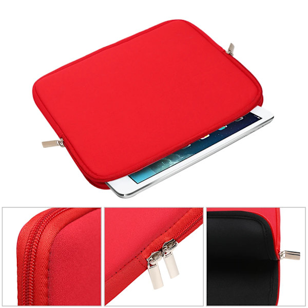 Universellt Tablet Fodral Ärm Väska Skyddande Påse Stöttålig Dammtät För Apple iPad Samsung Galaxy Tab Huawei MediaPad red For 7-8 inch