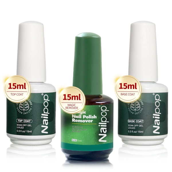 Nailpop Nagel Dehydrator och Primer Syrafri Naturlig Nagel Förberedelse för Akryl och UV Gel Nagellack Snabbtorkande Överlägset Bindningsset Set-004