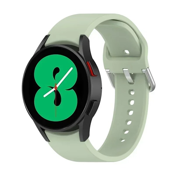 20mm Silikonarmband för Samsung Galaxy Watch 7/6/5/4 44-40mm pro Klockarmband för Galaxy Watch 6 4 Classic 43/47mm 42mm/46mm Armband light green 04 Galaxy 4-4 Classic
