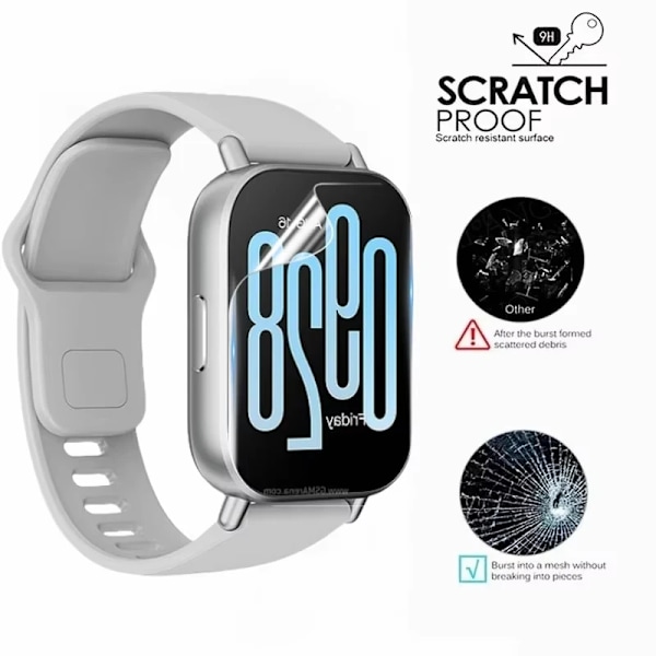 1-5ST Hydrogel Film För Redmi Watch 3 5 Active Watch 4 3 Lite Skyddsfilm Anti-Repor Skärmskydd Redmi Watch 5Active 1-Pcs for Watch 3 Active