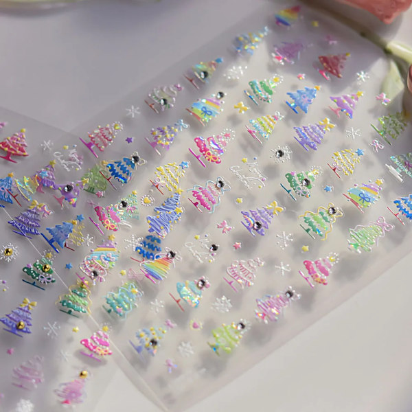 1 st Havs-Nageldekaler 5D Sommar Sjöstjärna Snäcka Nageldekaler Dekoration Y2K Präglade Nageldekorationer Manikyr Slider 40