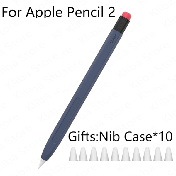 Fodral för Apple Pencil 2/1, skyddande hylsa för iPad Tablet Touch Pen Stylus, Pencil 1/2-fodral Blue
