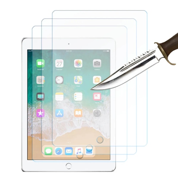 3 st glasskärmskydd för Ipad 2 3 4 air 2022 10:e 10.9 5:e pro 7.9 9.7 10.2 7:e 8:e 9:e generationen 10.5 mini 6 5 IPD pro 9.7 3PCS