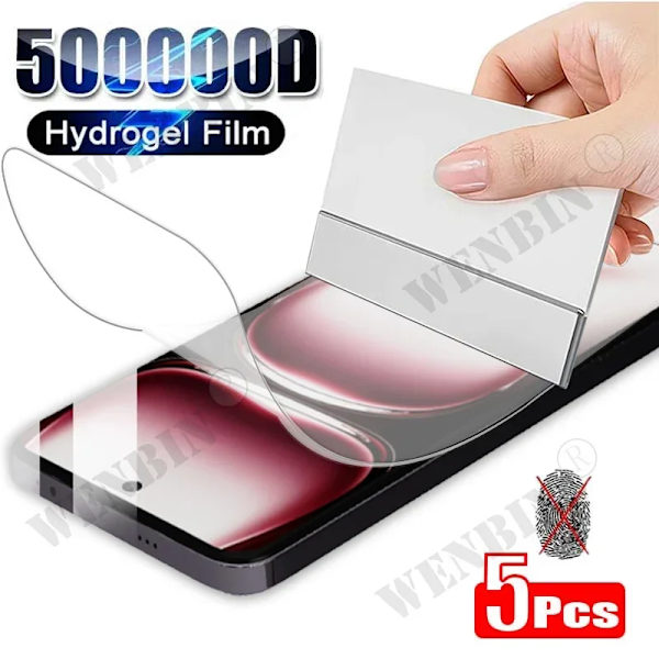 5 st Hydrogelfilm för OPPO Reno 12 Pro Plus Find X8 Pro Ultra A79 A78 A58 A38 A40 A3X A3 Full Cover Skärmskydd For OPPO A79 5G 5 Pcs Hydrogel Film