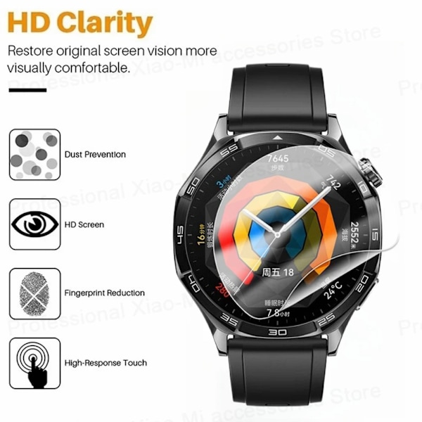 Mjuk Hydrogel Film För Huawei Watch GT 5 46mm 41MM GT5 Pro 42mm HD Anti-Repor Fullskärmsskydd För Huawei Watch GT5 Skal 5Pcs For GT5 41MM
