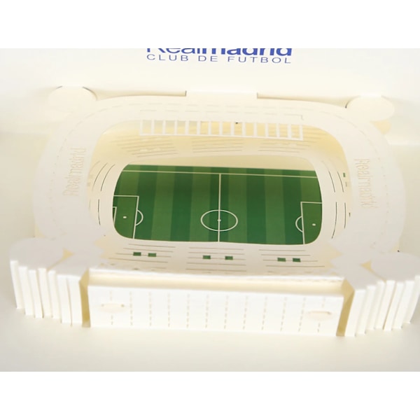Pop UP 3D Födelsedagskort Världsattraktioner Kort Affärsinbjudan Pojke Gåva Hälsning Turistvykort för Pojkvän Pappa Present realmadrid club