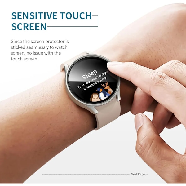 Skärmskyddsfodral för Samsung Galaxy Watch 7 6 5 4 40mm 44mm Matt Hårt PC-Fodral + Härdat Glas Fullt Skyddande Skal Stötfångare Clear Galaxy Watch4 5 44mm