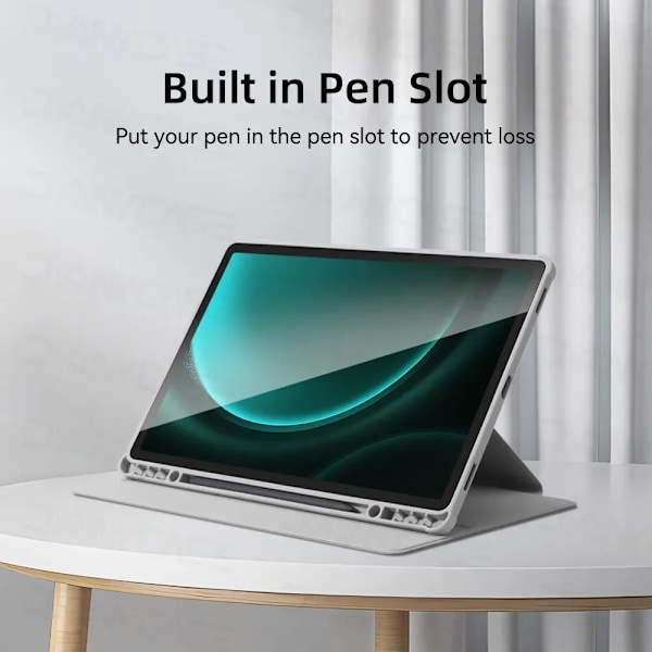 Skal för Samsung Galaxy Tab S9, S9 FE, S6 Lite, Tab A9, A8, S9 Plus FE, S7, S8, S7 S8 Plus S7 FE 12.4in, S7 S8 11in Akrylskydd Dark Green Tab A9 8.7in