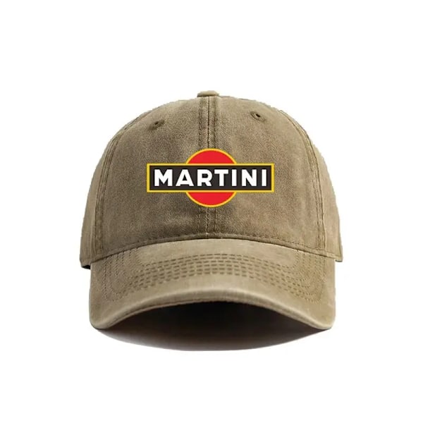 Martini Racing Baseballkepsar Distressed Hattar Keps Män Kvinnor Retro Utomhus Sommar Justerbara Pappahattar 4 Adjustable