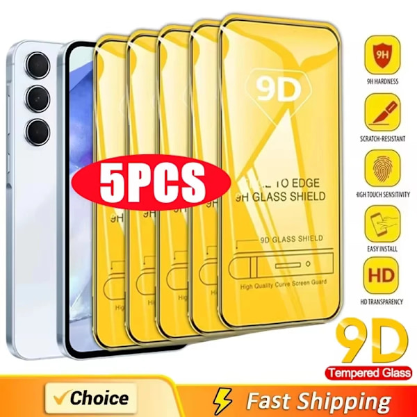 5-1 st Härdat Glas För Samsung Galaxy S25 Ultra S24 S23 Plus S22 S21 S20 FE M31S M21 J8 J7 J6 M52 5G M32 M51 Skärmskydd S24 Plus 1 pieces