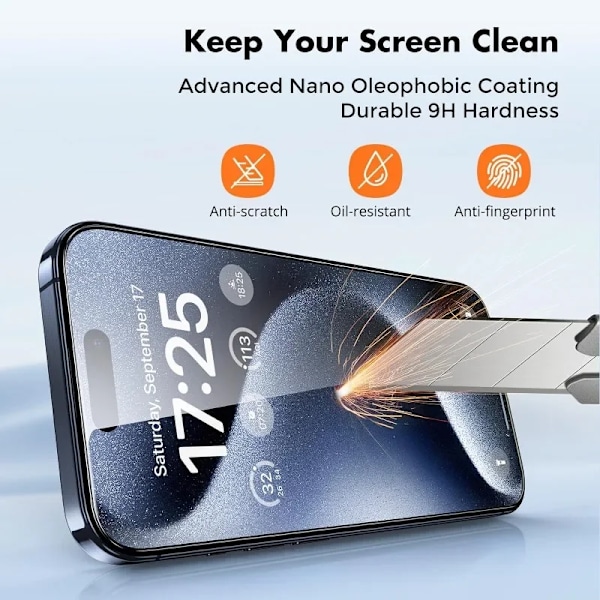 5st Härdat Glas För iPhone 15 Pro Max Skärmskydd nytt För iphone 14 13 12 11 16 7 8 Plus X XR XS Max Mini Skyddsglas 2025 For iPhone 7 8 5 Pieces