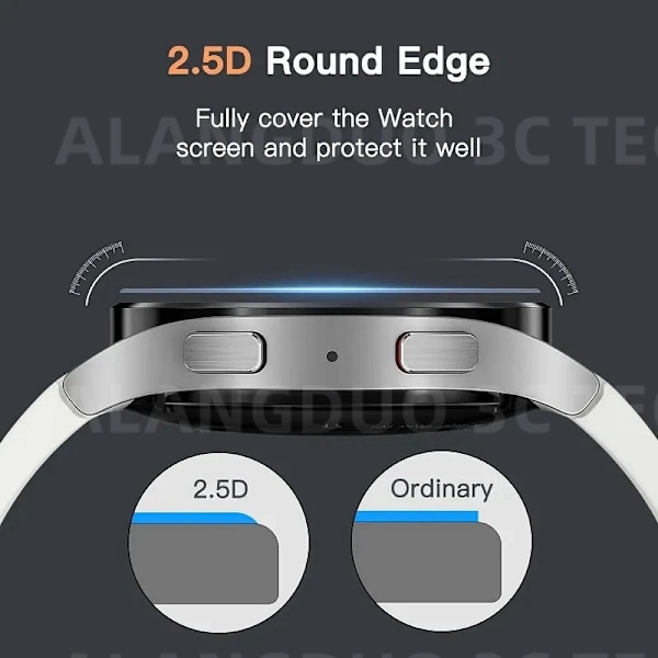 3 ST Glasskydd för Samsung Galaxy Watch 7 6 5 Pro 40mm 44mm Watch6 Classic 43mm 47mm Fulltäckande Skärmskydd HD Härdat Glas Watch 7 Ultra 3PCS