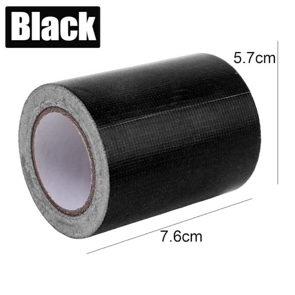10/50m Självhäftande Reparationstejp för Tält Vattentät Presenning Reparationstejp Universal Markisduk Utomhus Camping Tältverktyg Black 10M (1 roll)