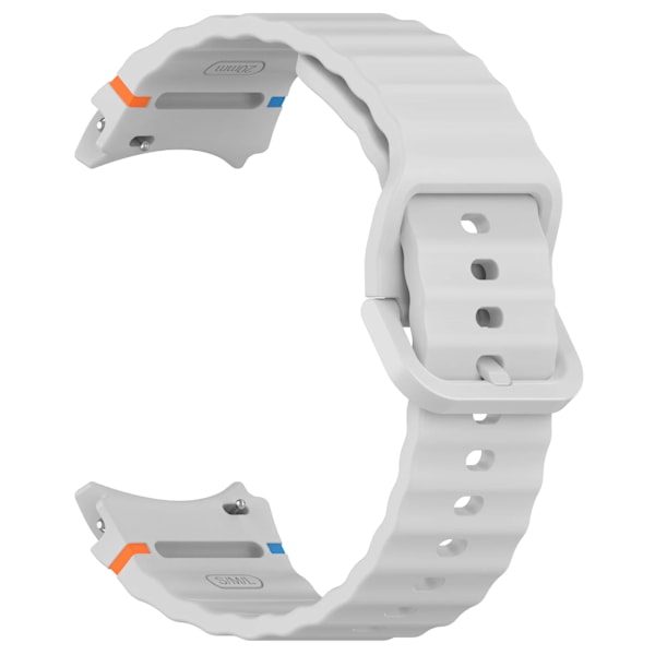Originalband för Samsung Galaxy Watch 7/FE/5 Pro/6/4 classic 44mm 40mm Silikon sportarmband correa Galaxy Watch 7 Armband Light gray Galaxy 5 Pro 45mm