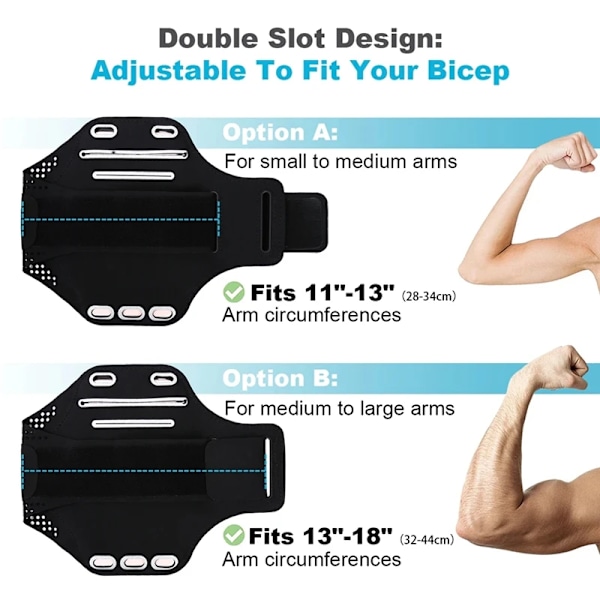 Armband för löpning för iPhone 15 14 13 12 11 Pro Max Samsung Xiaomi Oppo Huawei Honor Utomhus Sport Armband Fodral Telefonväska green