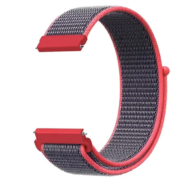20 22mm Nylon Klockarmband För Garmin Vivoactive 3 4 5/Venu 2 Plus/Venu 3/Forerunner 55 158 265 965 745 645 255 Music Loop Armband Bright pink 22mm Width Band