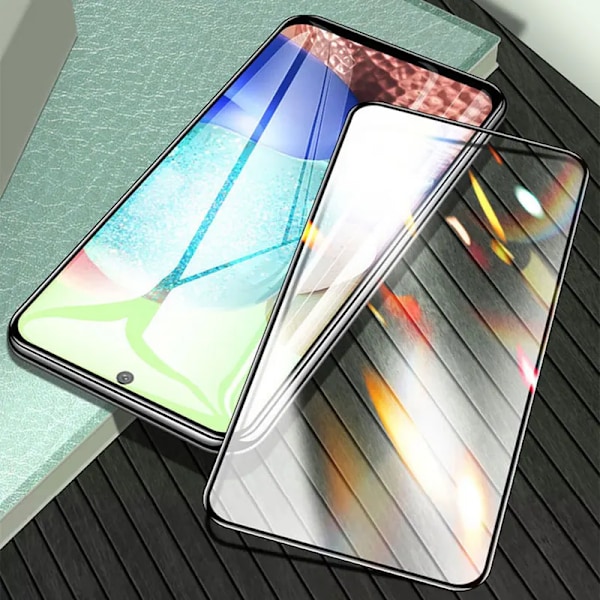 3 st Komplett Härdat Glas För Samsung Galaxy A05 A15 A25 A35 A55 S20FE A03 A13 A53 A72 A71 A51 A54 A14 A34 Skärmskydd Glas For A24 Black