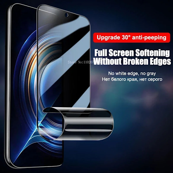 Anti-Spion Keramisk Mjuk Film För iPhone 15 14 13 12 11 8 7 Pro Max Mini Plus SE 2020 X XS XR Sekretess Heltäckande Skärmskydd For iPhone XR 2pcs