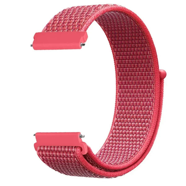 20 22mm Nylon Klockarmband För Garmin Vivoactive 3 4 5/Venu 2 Plus/Venu 3/Forerunner 55 158 265 965 745 645 255 Music Loop Armband Hibiscus powder 22mm Width Band