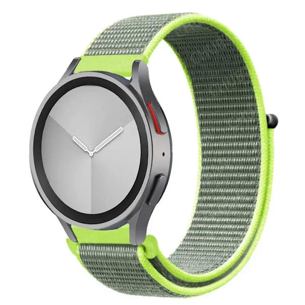 Nylon loop Band för Samsung Galaxy Watch 7-FE 6/5/pro/4/Classic/active 2 20mm/22mm sportarmband huawei gt 5-4-2-2e-3 pro rem 2 Light yellow 20mm watch band