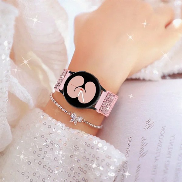 Elastiskt glänsande armband för Samsung Galaxy Watch 7/6/5/pro/4/classic/Active 2 20mm/22mm Bohemian Pride armband Huawei GT 4-3-2 band bohemia 12 20mm watch band