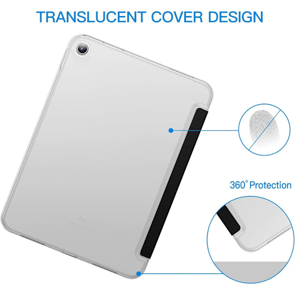 Fodral för Samsung Galaxy Tab A A9 Plus A8 10.5 A7 Lite T220 X200 X210 T580 S5E S6 Lite S2 T810 P620 PU Tablet Cover Smart Case PU Black Tab A9 Plus X210