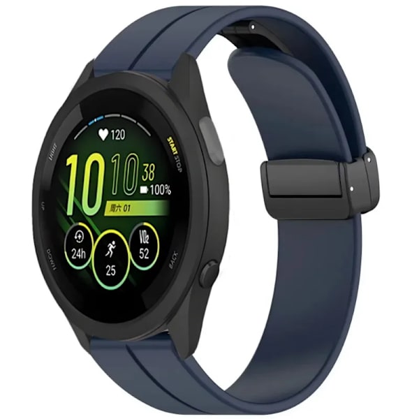 20mm 22mm Mjukt Silikonarmband för Garmin Active 5 Vivoactive 5 Magnetiskt Armband Armband Garmin Forerunner 55 965 265 165 Armband Midnight Blue For Garmin Active 5