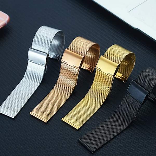22mm 20mm Metall Klockarmband För Garmin Vivoactive 3 4 5 Forerunner 245 645 158 55 165 745 965 255 256 Armband Venu 3 2 SQ2Music SZ-Rose Gold 22mm width