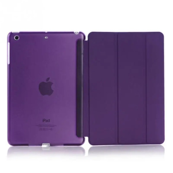 7,9'' Tunt folio Ställ Coque för iPad mini 4 Fodral Smart A1538 A1550 PVC Smart Auto-Sleep Omslag för iPad mini 4 7,9'' Omslag PURPLE iP mini 4 7.9in