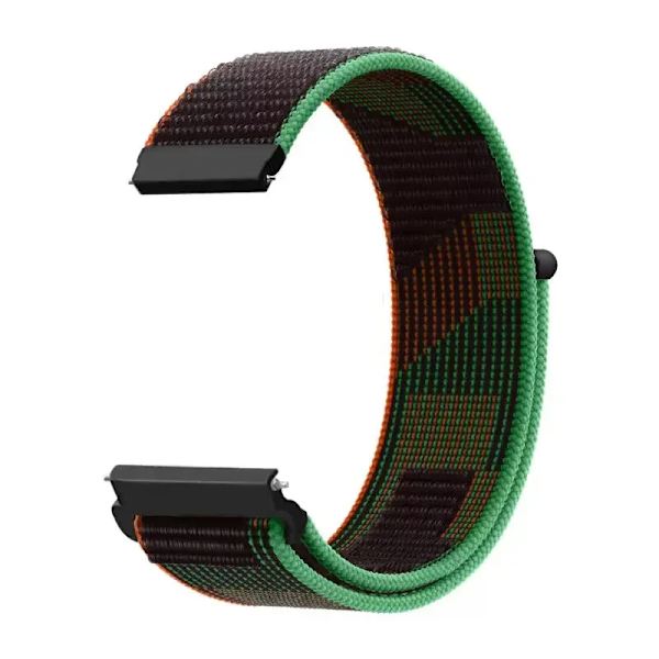 20 22mm Nylon Klockarmband För Garmin Vivoactive 3 4 5/Venu 2 Plus/Venu 3/Forerunner 55 158 265 965 745 645 255 Music Loop Armband Unity mosaic 22mm Width Band