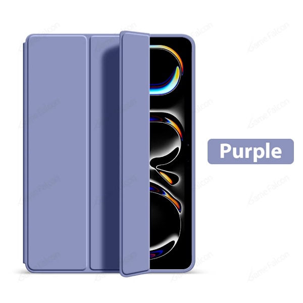 Fodral för Ipad Pro 13 M4 12.9 A16 10 9 9:e 10:e Generationen Funda För Ipad Air 11 5 4 3 2 1 Mini 6 7 M2 M3 2025 Skyddstillbehör Purple Mini 4 Mini 5