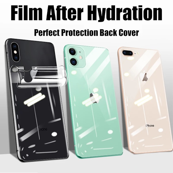 4 st Hydrogel Film för iPhone 11 12 13 14 15 16 Pro Max Skärmskydd för iPhone 14 15 16 Plus 11 12 13 Baksida Film Ej Glas For iPhone 15 Plus 4 pieces