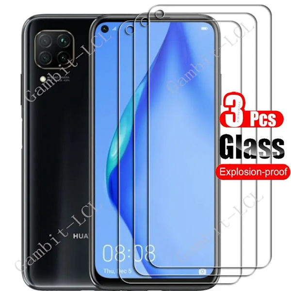 1-3st Härdat Glas För Huawei P40 lite Skyddsfilm HuaweiP40lite P40lite Nova7i Nova 7I 6 SE 6.4\" Skärmskydd 2 Pieces Huawei P40 lite