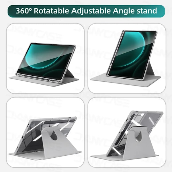 Skal för Samsung Galaxy Tab S9, S9 FE, S6 Lite, Tab A9, A8, S9 Plus FE, S7, S8, S7 S8 Plus S7 FE 12.4in, S7 S8 11in Akrylskydd Sky Blue Tab A9 8.7in