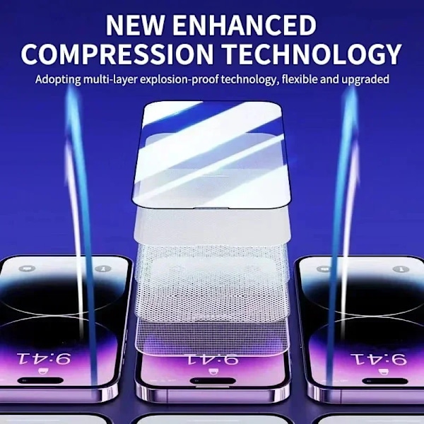 Nytt 1-3st 8K High End Härdat Glas För iPhone 15 14 13 12 11 Pro Max XS MAX 15 16 Skärmskydd Med Monteringsram For iPhone XR High Definition