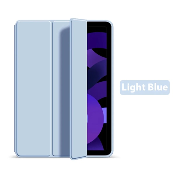 Fodral för iPad Pro 11 12.9 13 tum M2 M3 2025 10:e generationen 10.9 A16 Air 6 5 4 3 Funda för Apple iPad 9:e 8:e 7:e 10.2 Mini 6 7 Light Blue Mini 6 7