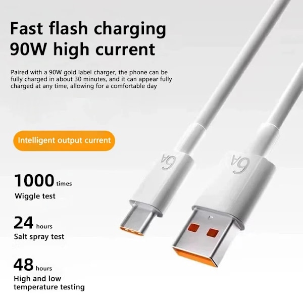 Xiaomi 90W Original Laddare Snabbladdning EU Laddadapter Snabb USB Typ C Laddkabel För Xiaomi 15 14 Ultra Redmi Note 13 1.5 Meter Data line