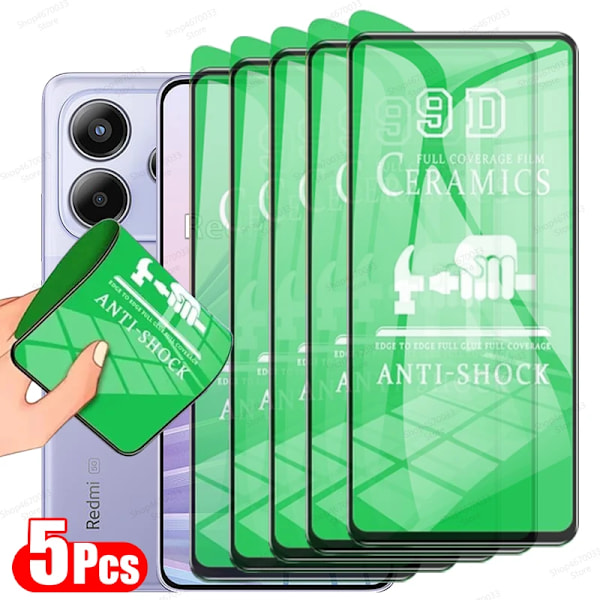 För Xiaomi Redmi Note 14 5 st Keramisk Film Redmi Note 13 12S 12 Turbo 4G 10 Pro 9 11 12 Pro Plus 9S 10S 11S 10T Skärmskydd Note 13 Pro 4G 5 Pieces